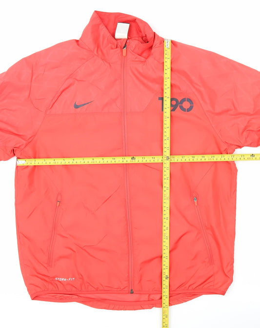 Nike Men’s Red L T90 Storm-FIT Track Jacket Football Running