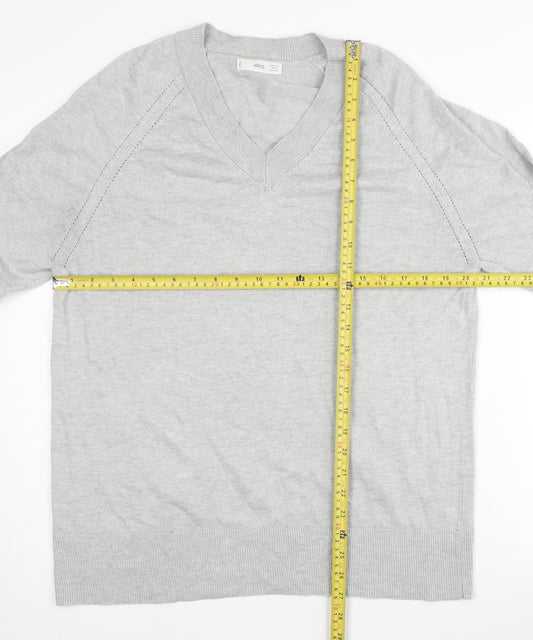 Womens UK Size 12 MNG Grey Pullover Jumper