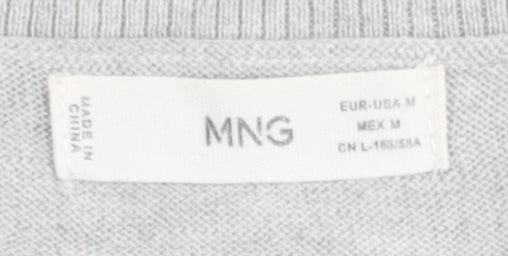 Womens UK Size 12 MNG Grey Pullover Jumper