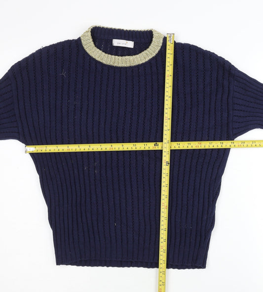 Womens UK Size 12 Marks and Spencer Blue Pullover Jumper