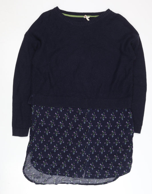 Womens UK Size 12 White Stuff Blue Pullover Jumper