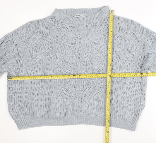 Womens UK Size S Oasis Grey Pullover Jumper