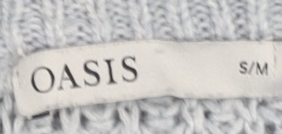 Womens UK Size S Oasis Grey Pullover Jumper