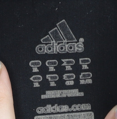 Adidas Men's Black M Sports Jacket Full Zip Reflective Pockets