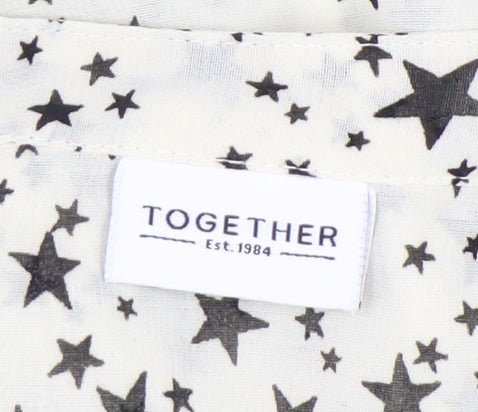 Womens UK Size 20 Together White Basic Blouse