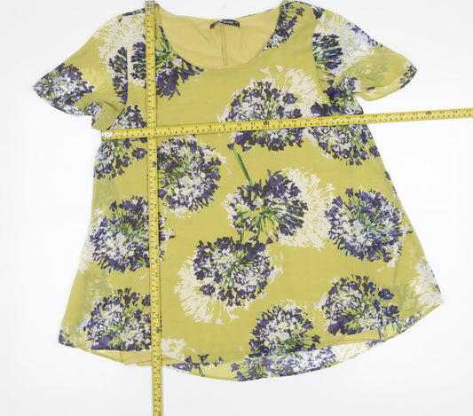 Womens UK Size 12 Bonmarché Multicoloured Basic Blouse