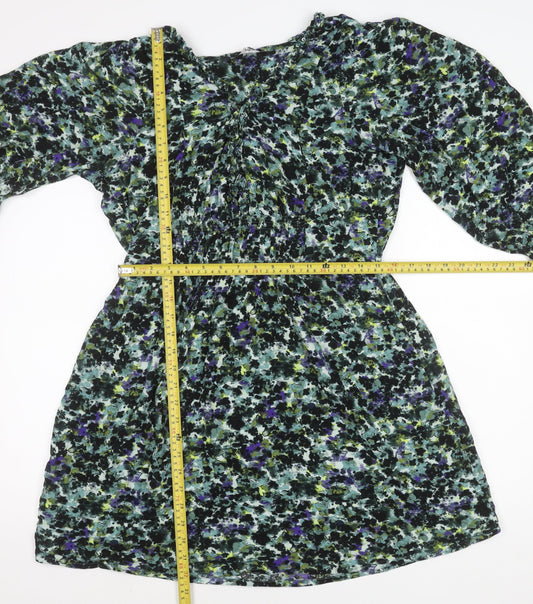 Next Women’s Multicoloured Floral A-Line Short Dress Size 12