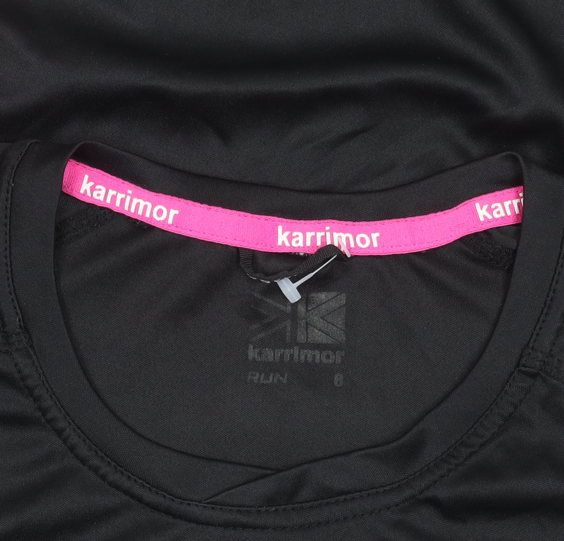 Womens UK Size 8 Karrimor Black Running & JoggingGym & Training T-Shirt