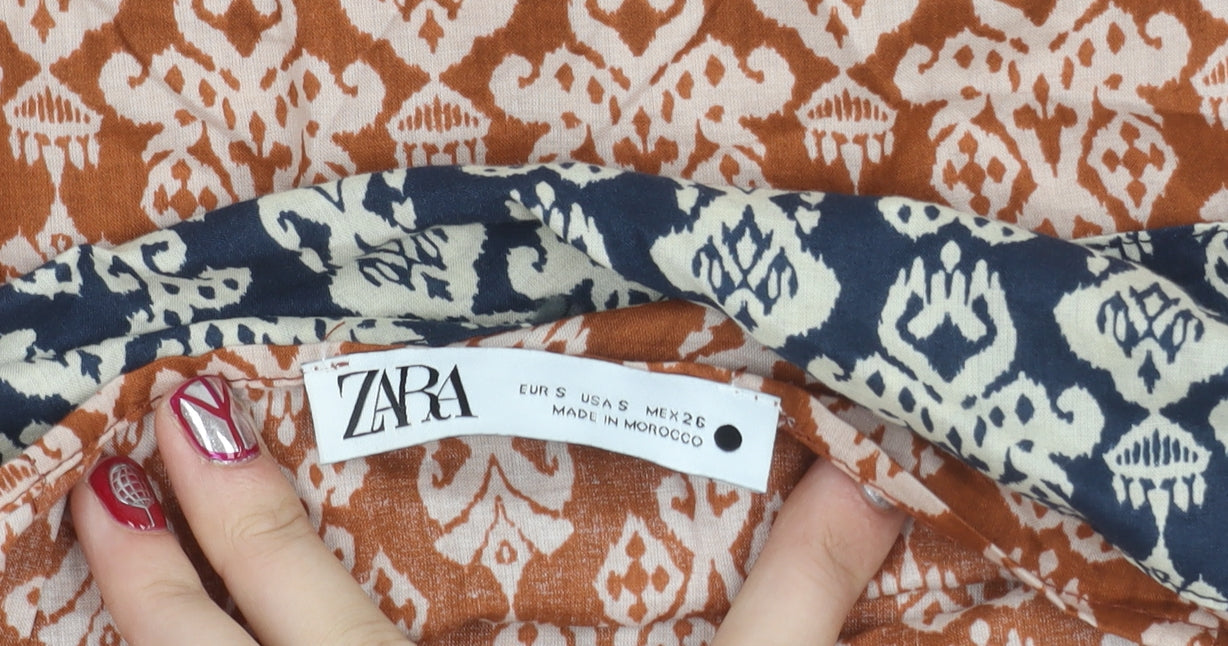 Womens UK Size S Zara Wrap Woven Skirt