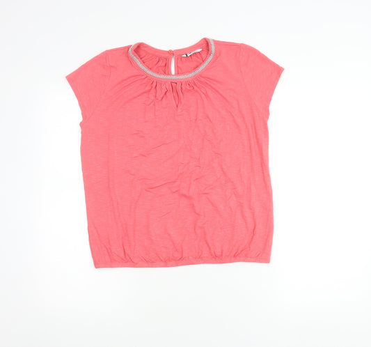 Womens UK Size 14 BHS Pink Basic Blouse