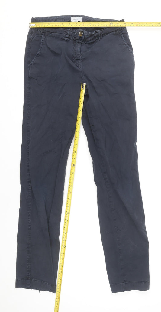 Womens UK Size 8 Jigsaw Slim Fit Chino Blue Trousers