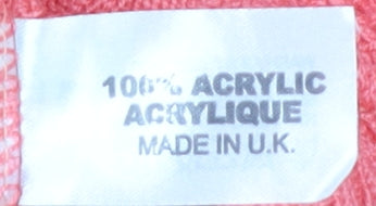 ENVY Women’s Pink Open Knit Short Sleeve Cardigan L