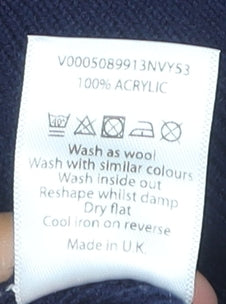 Womens UK Size M BM Collection Blue Cardigan Jumper