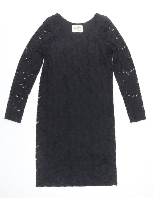 A Postcard from Brighton Women’s Black Lace Sheath Dress S Knee Length