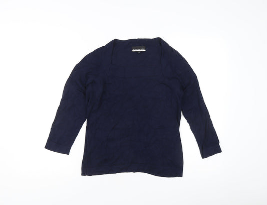 Womens UK Size M Austin Reed Blue Cardigan Jumper