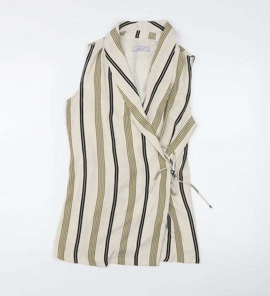 Womens UK Size 8 Marks and Spencer Multicoloured Wrap Blouse
