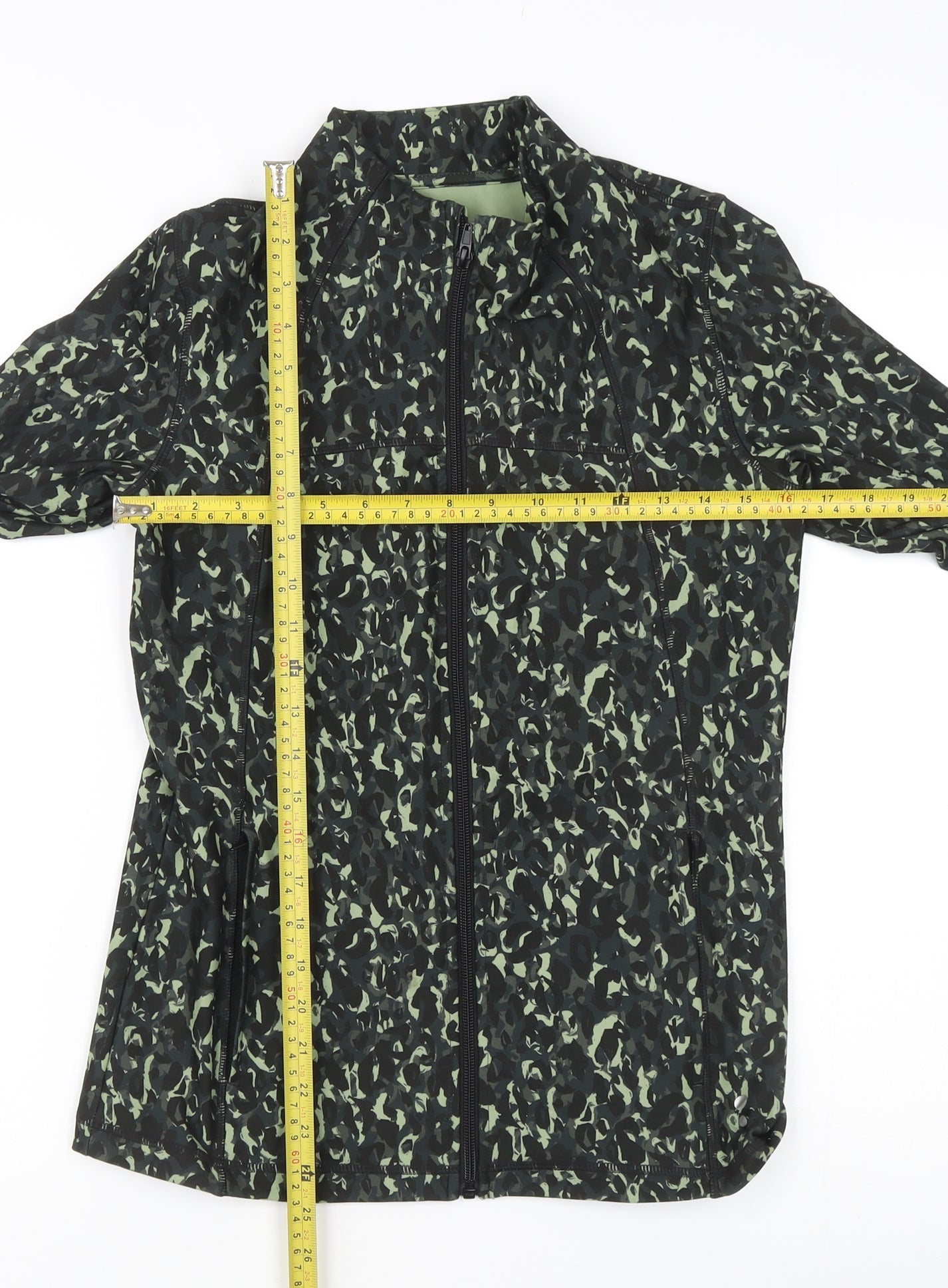TU Women’s Green Animal Print Lightweight Softshell Jacket Size 16