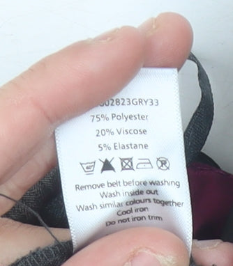 David Emanuel Women’s Grey Size 10 Straight Leg Dress Trousers