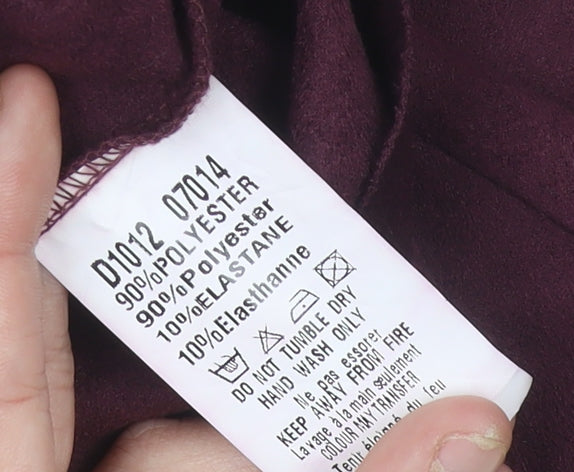 AX Paris Women’s Purple Short Bodycon Dress S High Neck Party