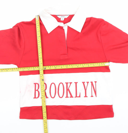 Womens UK Size 8 NEXT Red Pullover Sweatshirt