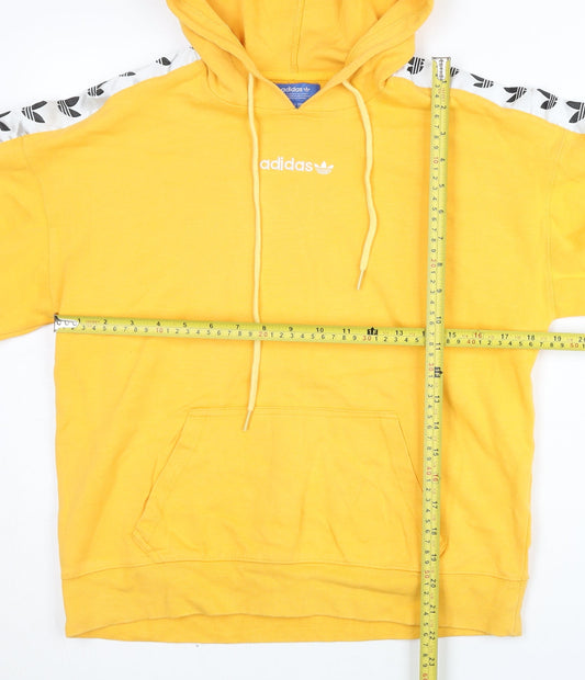 Mens UK Size S adidas Yellow Pullover Hoodie