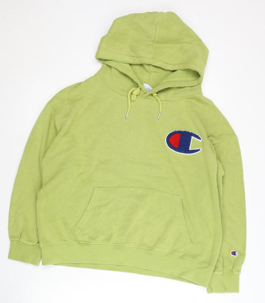 Womens UK Size L Champion Green Pullover Hoodie