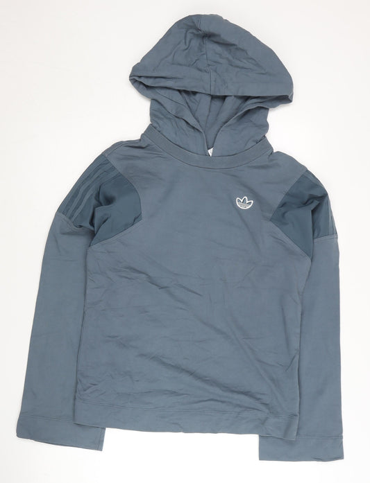 Additional front view of Adidas Women’s Blue XS Pullover Hoodie Long Sleeve Sports Activewear