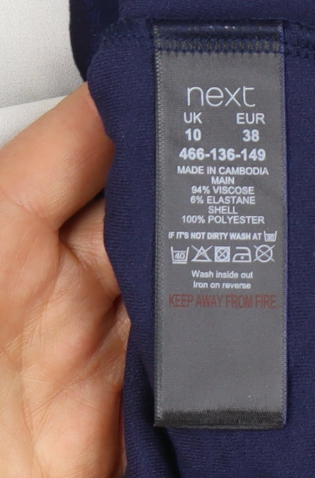 Next Women’s Multicoloured Striped Short Slip Dress UK 10 Summer Casual