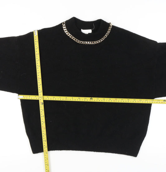 Womens UK Size S H&M Black Pullover Jumper