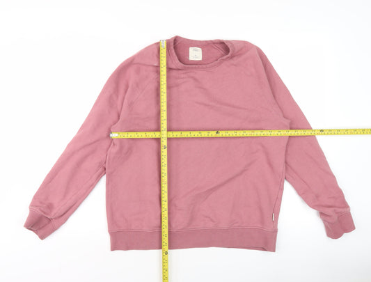 Mens UK Size M Marks and Spencer Pink Pullover Sweatshirt
