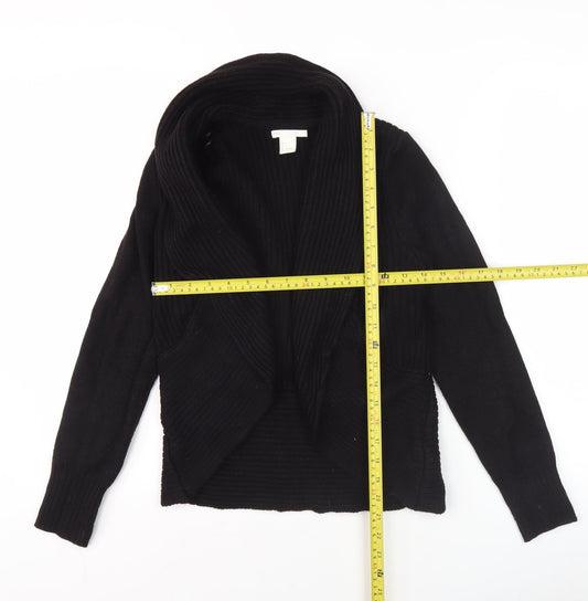 Womens UK Size S H&M Black Cardigan Jumper