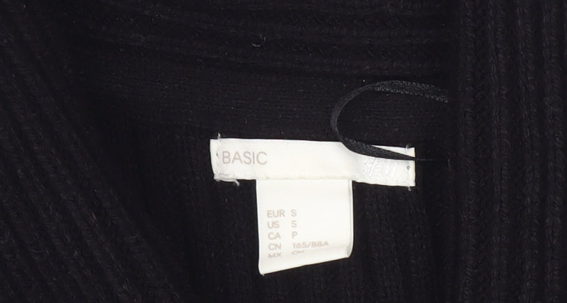 Womens UK Size S H&M Black Cardigan Jumper