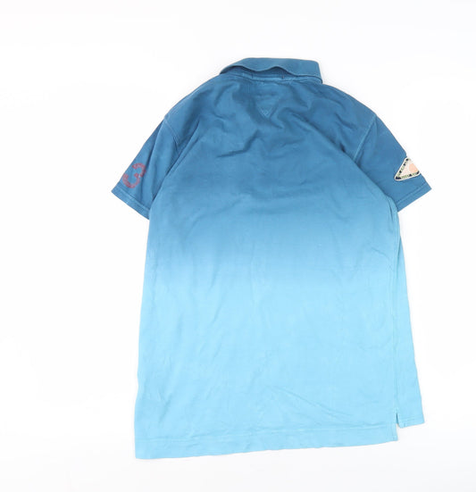 Pepe Jeans Men’s Blue Cotton Short Sleeve Polo Shirt M