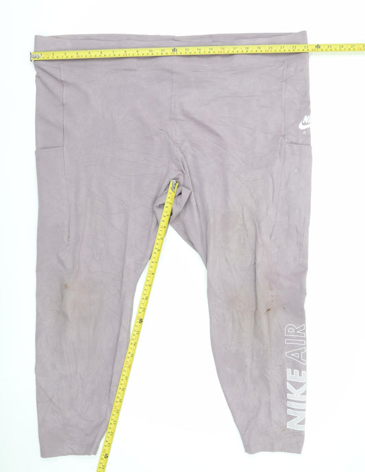 Nike Women’s Purple 3XL Leggings Plus Size Gym Yoga Activewear