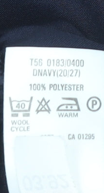 Marks and Spencer Women’s Blue Size 20 A-Line Knee Length Skirt