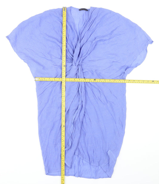 Marks and Spencer Women's Blue Kaftan Knee Length Dress M