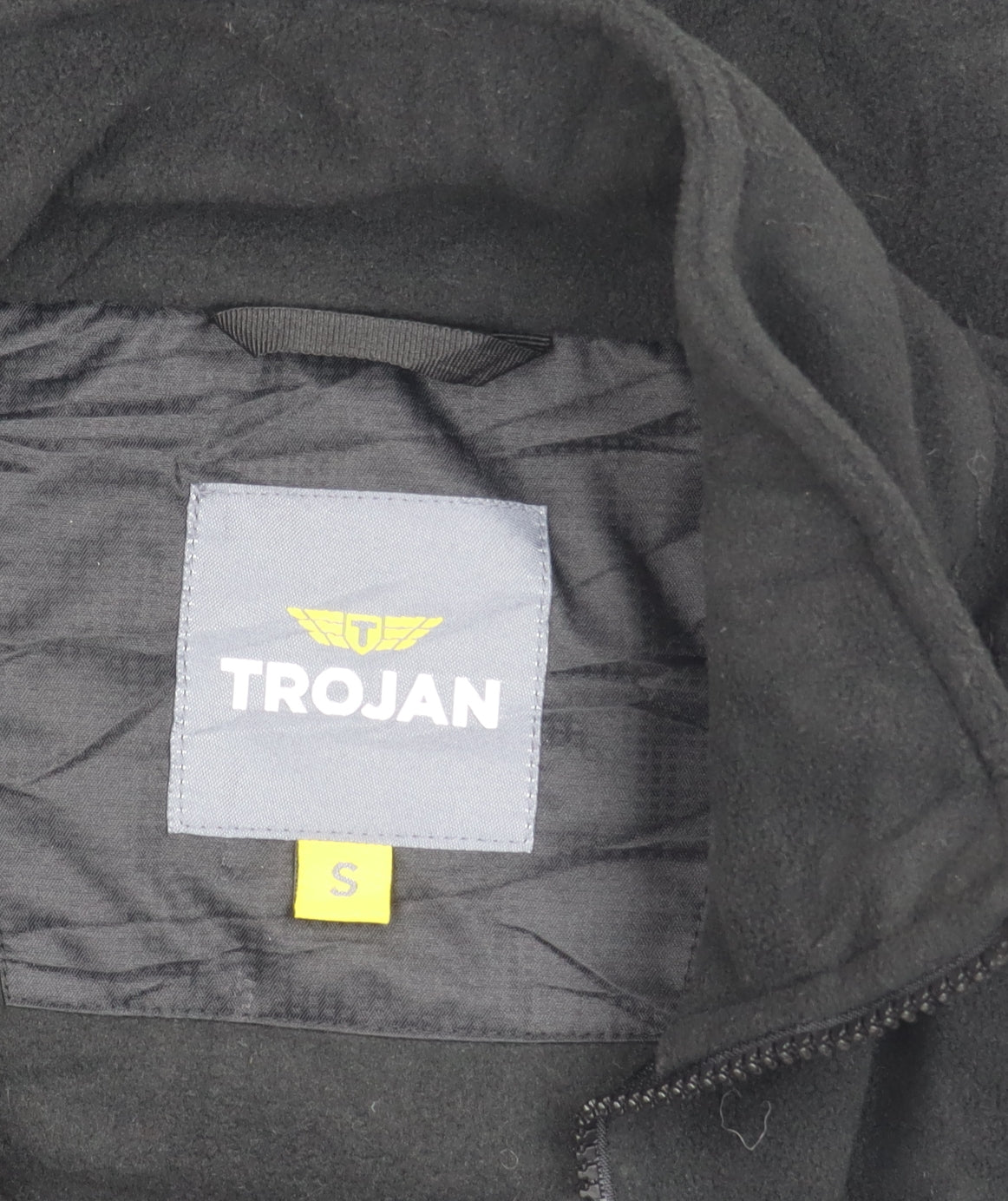 Mens UK Size S Trojan Black Basic Jacket