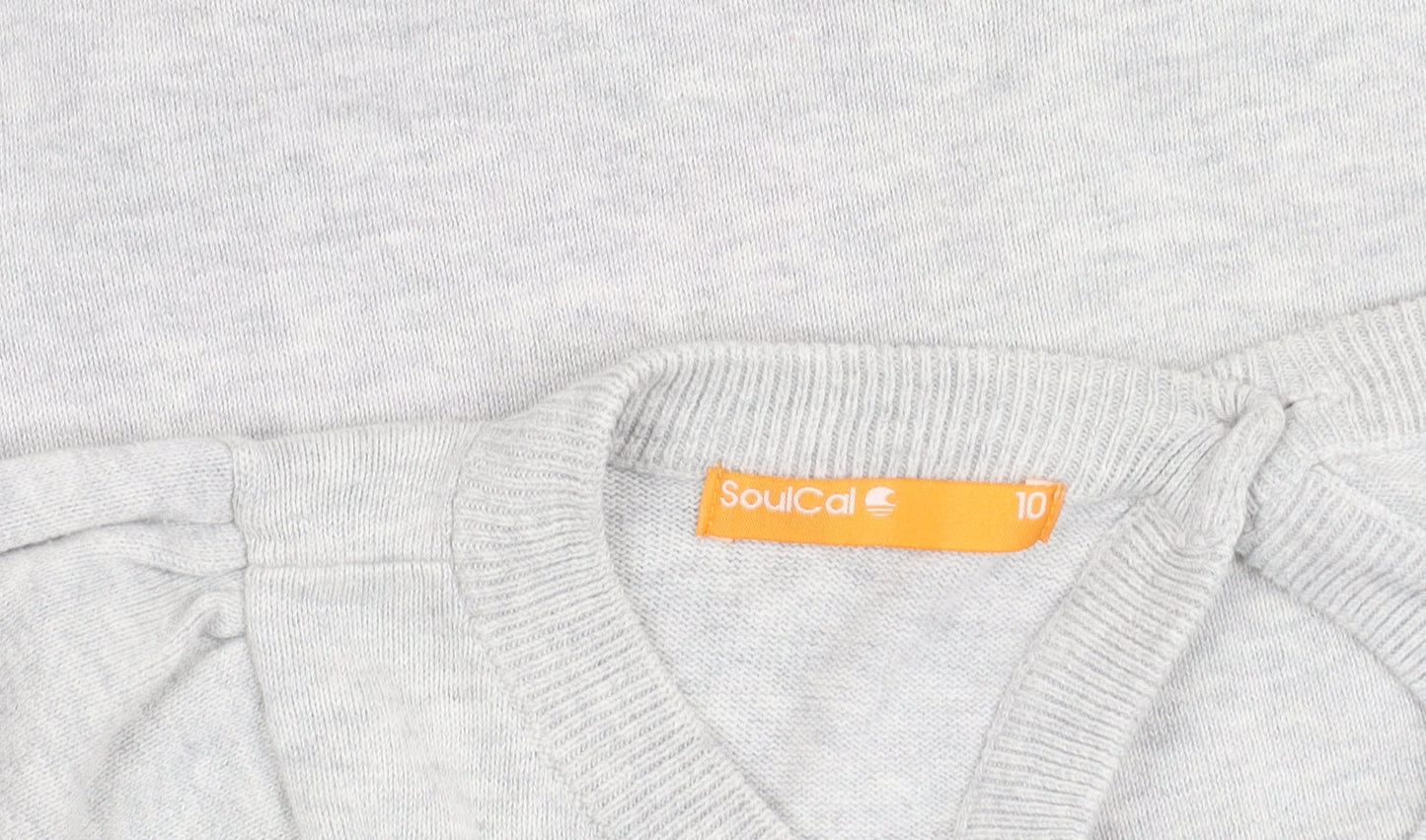 Womens UK Size 10 SoulCal Grey Pullover Jumper