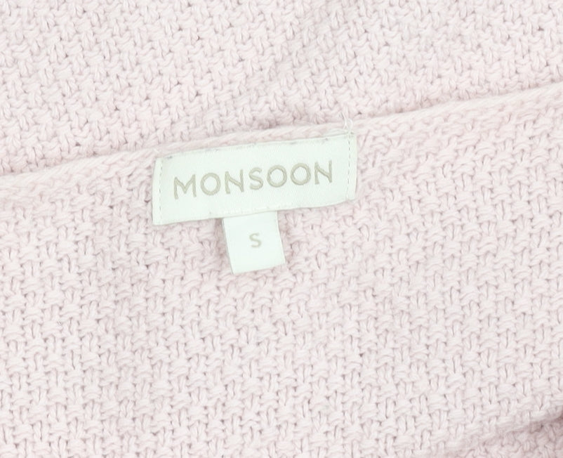 Womens UK Size S Monsoon Pink Pullover Jumper