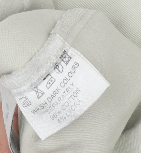 WOMAN Women’s Beige Knee Length Stretch Cotton Pencil Skirt S