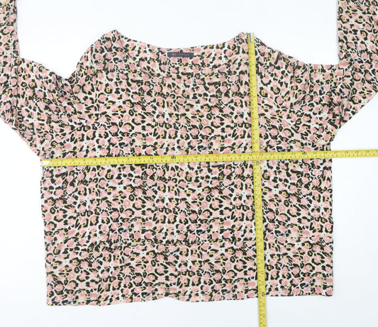 Marks and Spencer Women’s Multicoloured Leopard Print Blouse Size 14