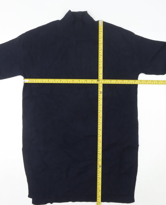 Womens UK Size S Marks and Spencer Blue Tunic Jumper