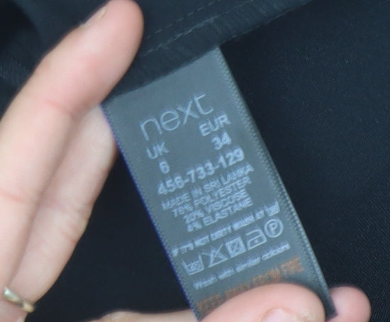 Next Women’s Black Sheath Dress Size 6 Knee Length Workwear