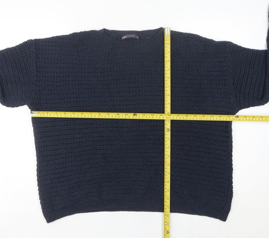 Womens UK Size L Marks and Spencer Blue Pullover Jumper