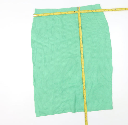 Marks and Spencer Women’s Green XL Knit Midi Pencil Skirt