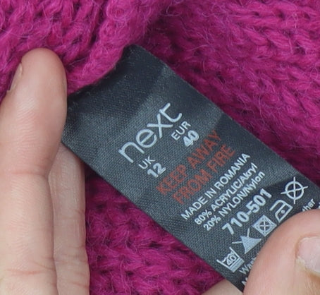 Womens UK Size 12 NEXT Pink Tunic Jumper