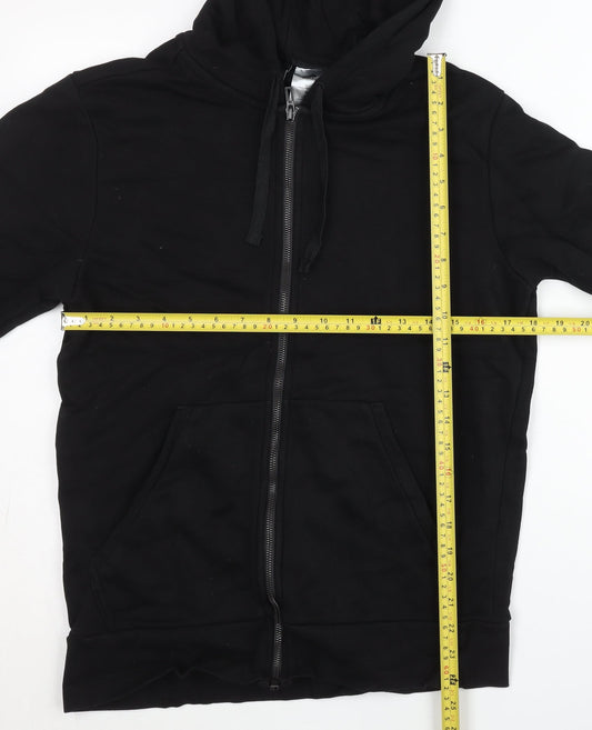 Adidas Men's Black Full Zip Hoodie Size M Logo Sportswear