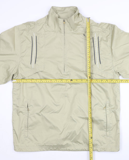 Adidas Men’s Beige S Windbreaker Jacket Reflective Running