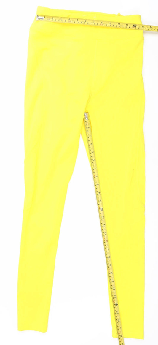 Womens UK Size 12 ASOS Slim Fit Leggings Yellow Leggings