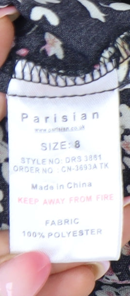 Parisian Collection Women's Multicoloured Floral A-Line Dress Size 8